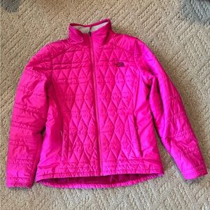 The North Face Bright Pink Puffer Jacket